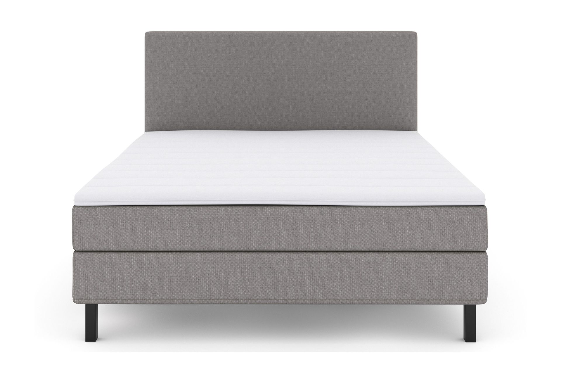 Select No 1 Komplett Sengepakke 160x200 - Lysegrå/Svarta Ben