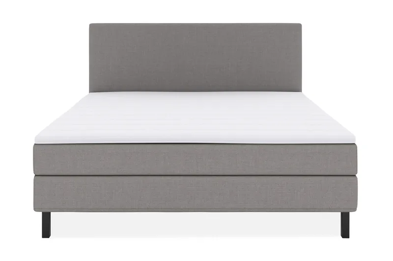 Select No 1 Komplett Sengepakke 180x200, Lysegrå/Svarta Ben