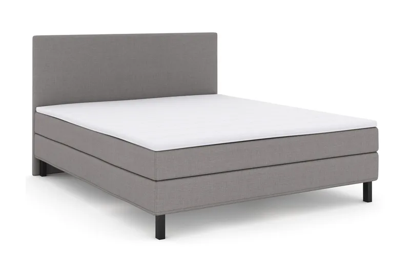 Select No 1 Komplett Sengepakke 180x200 - Lysegrå/Svarta Ben - Møbler - Senger - Kontinentalsenger