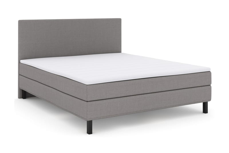 Select No 1 Komplett Sengepakke 180x200 - Lysegrå/Svarta Ben - Møbler - Senger - Kontinentalsenger