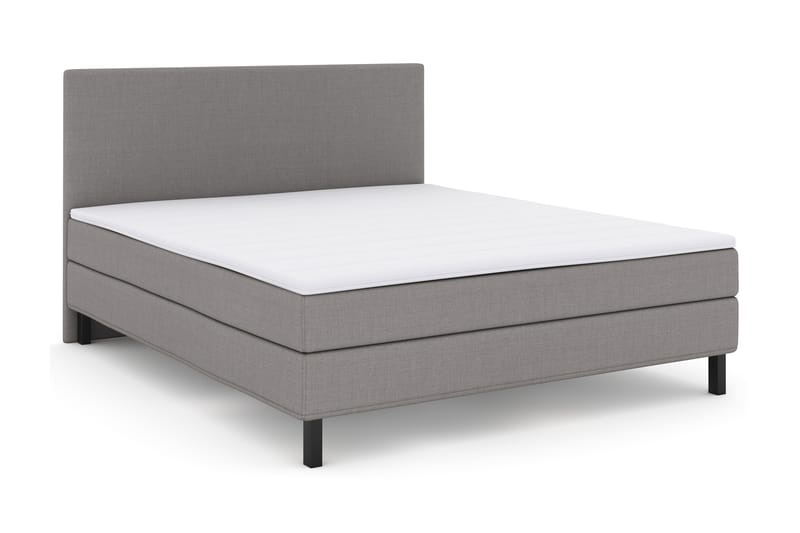 Select No 1 Komplett Sengepakke 180x200 - Lysegrå/Svarta Ben - Møbler - Senger - Komplett sengepakke