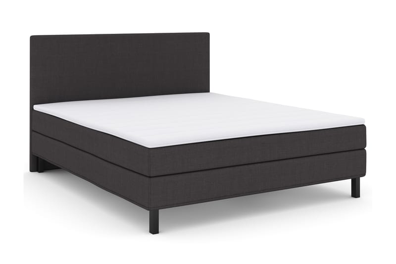 Select No 1 Komplett Sengepakke 180x200 - Mørkegrå/Svarta Ben - Møbler - Senger - Komplett sengepakke