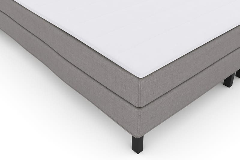 Select No 1 Komplett Sengepakke 210x210 - Lysegrå/Svarta Ben - Møbler - Senger - Komplett sengepakke