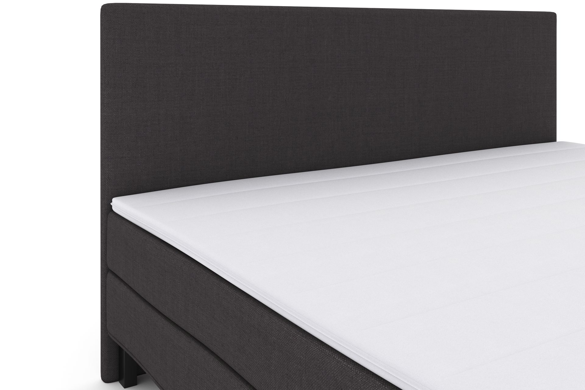 Select No 1 Komplett Sengepakke 210x210 - Mørkegrå/Svarta Ben - Møbler - Senger - Komplett sengepakke