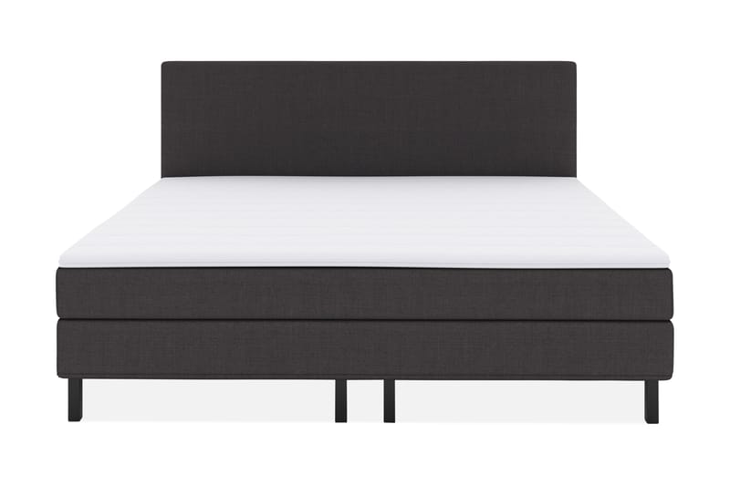 Select No 1 Komplett Sengepakke 210x210 - Mørkegrå/Svarta Ben - Møbler - Senger - Komplett sengepakke