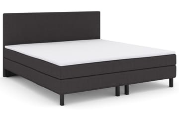 Select No 1 Komplett Sengepakke 210x210 - Mørkegrå/Svarta Ben - Møbler - Senger - Komplett sengepakke