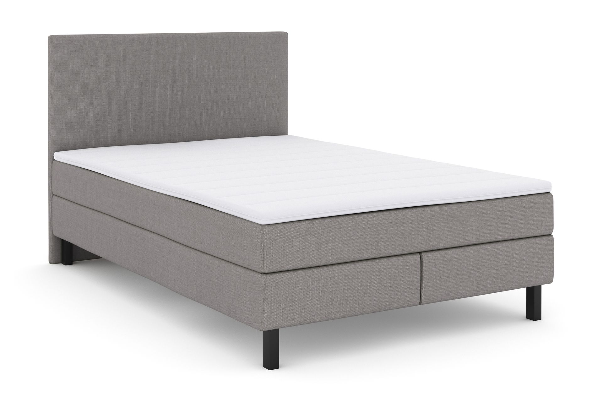 Select No 2 Komplett Sengepakke 140x200 - Lysegrå/Svarta Ben - Møbler - Senger - Komplett sengepakke