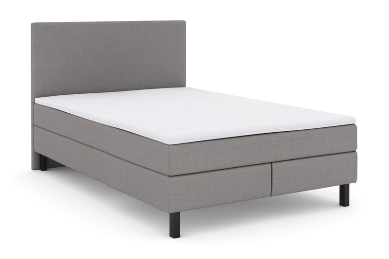 Select No 2 Komplett Sengepakke 140x200 - Lysegrå/Svarta Ben - Møbler - Senger - Komplett sengepakke