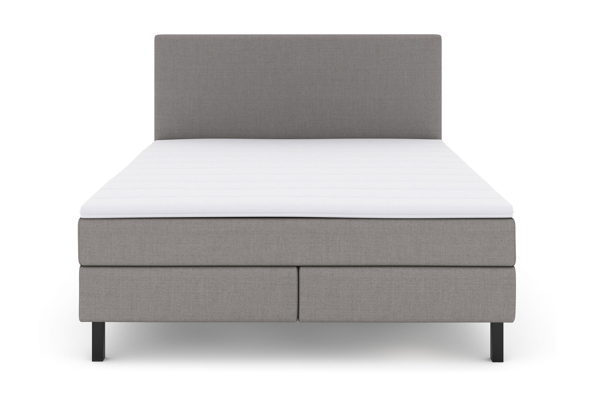 Select No 2 Komplett Sengepakke 160x200 - Lysegrå/Svarta Ben - Møbler - Senger - Komplett sengepakke