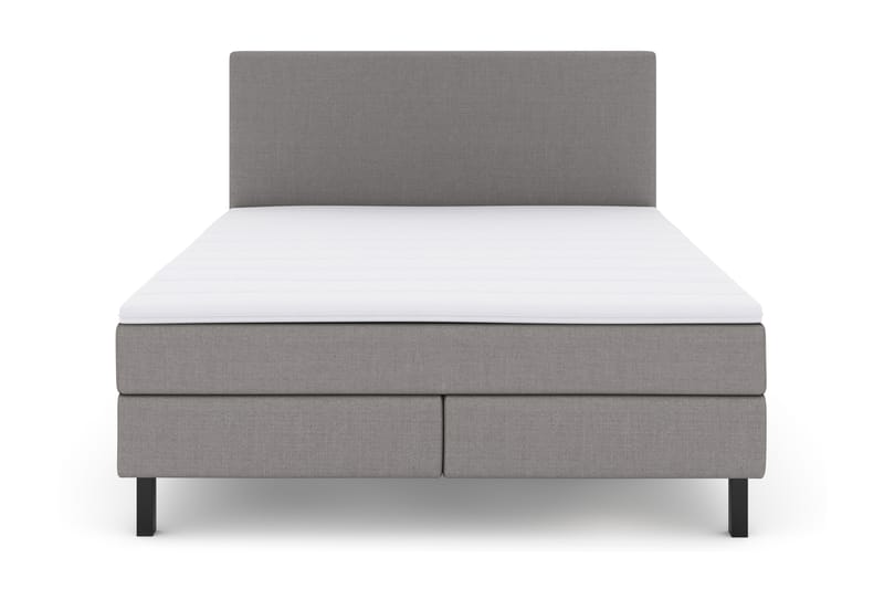 Select No 2 Komplett Sengepakke 160x200 - Lysegrå/Svarta Ben - Møbler - Senger - Komplett sengepakke