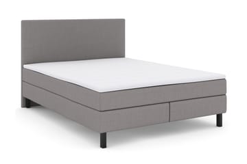 Select No 2 Komplett Sengepakke 160x200 - Lysegrå/Svarta Ben - Møbler - Senger - Komplett sengepakke