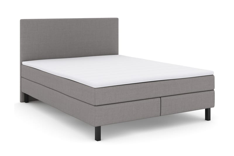Select No 2 Komplett Sengepakke 160x200 - Lysegrå/Svarta Ben - Møbler - Senger - Komplett sengepakke