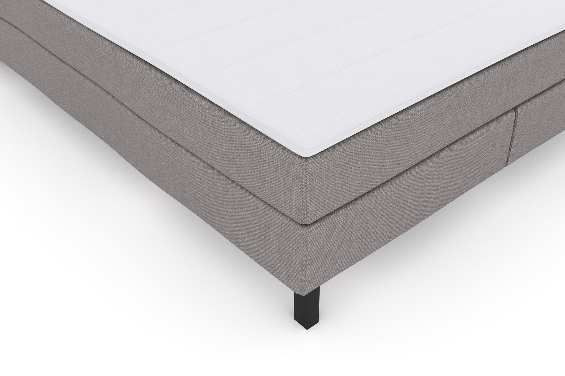 Select No 2 Komplett Sengepakke 160x200 - Lysegrå/Svarta Ben - Møbler - Senger - Komplett sengepakke