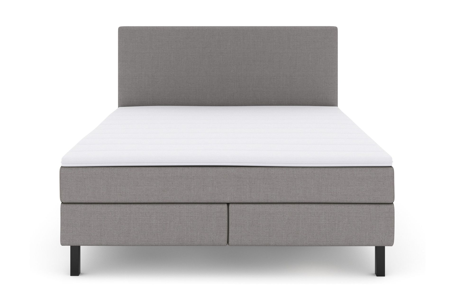 Select No 2 Komplett Sengepakke 160x200 - Lysegrå/Svarta Ben