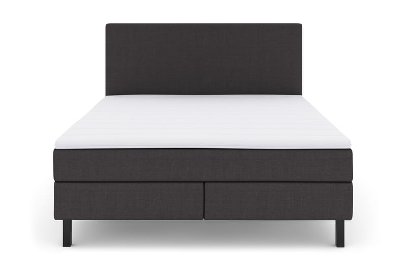 Select No 2 Komplett Sengepakke 160x200 - Mørkegrå/Svarta Ben - Møbler - Senger - Komplett sengepakke