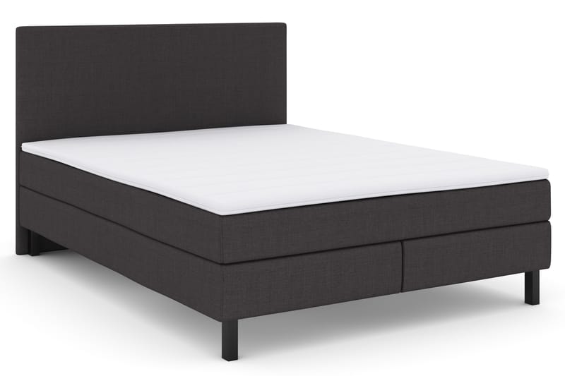 Select No 2 Komplett Sengepakke 160x200 - Mørkegrå/Svarta Ben - Møbler - Senger - Komplett sengepakke