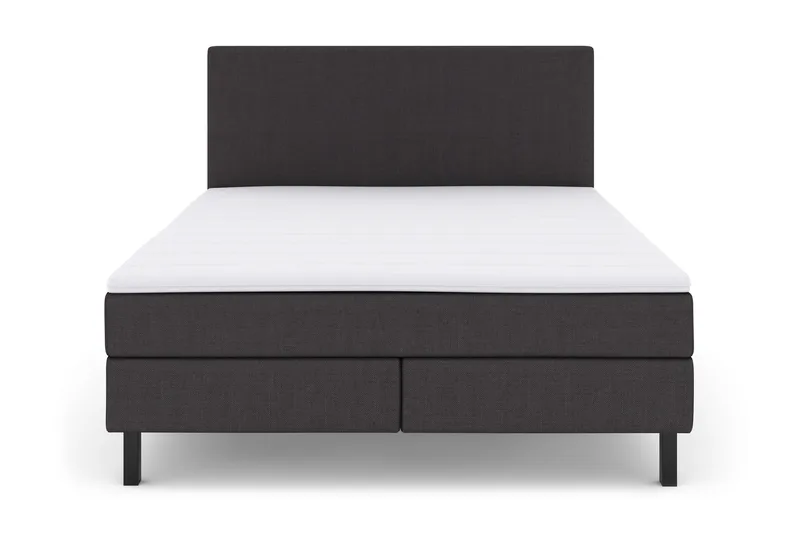 Select No 2 Komplett Sengepakke 160x200, Mørkegrå/Svarta Ben