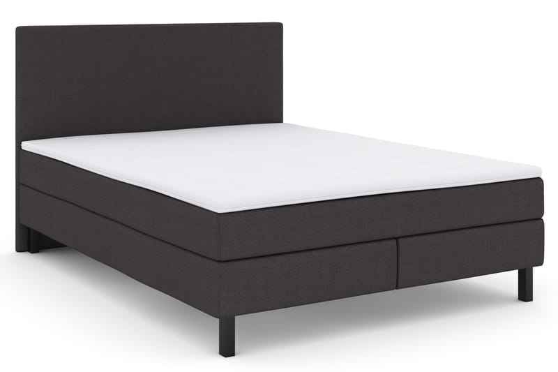 Select No 2 Komplett Sengepakke 160x200 - Mørkegrå/Svarta Ben - Møbler - Senger - Kontinentalsenger