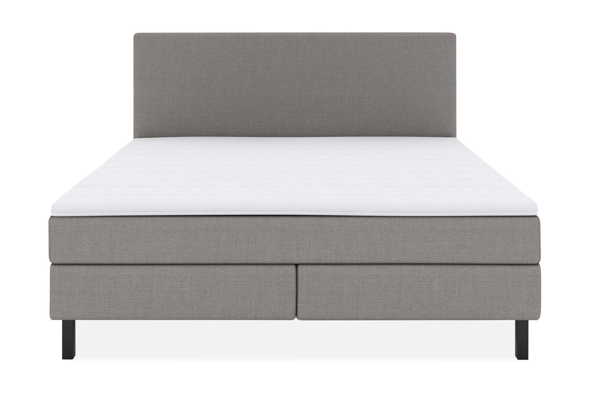 Select No 2 Komplett Sengepakke 180x200 - Lysegrå/Svarta Ben