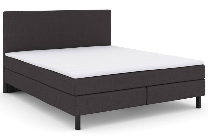 Select No 2 Komplett Sengepakke 180x200 - Mørkegrå/Svarta Ben - Møbler - Senger - Komplett sengepakke