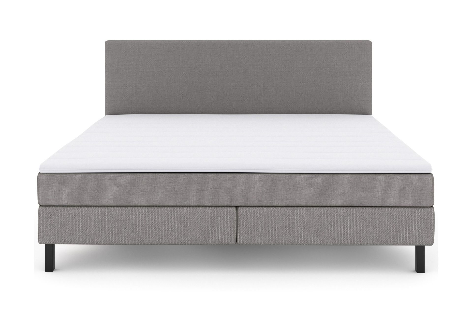 Select No 2 Komplett Sengepakke 210x210 - Lysegrå/Svarta Ben