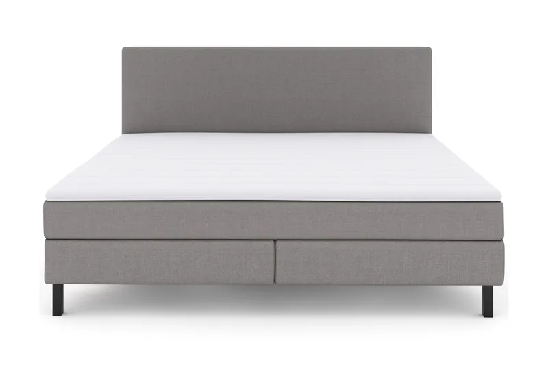 Select No 2 Komplett Sengepakke 210x210, Lysegrå/Svarta Ben