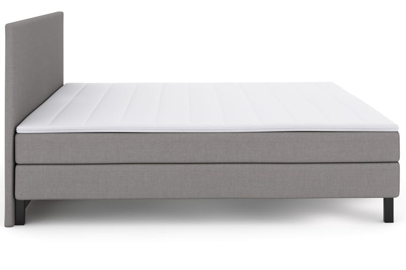 Select No 2 Komplett Sengepakke 210x210 - Lysegrå/Svarta Ben - Møbler - Senger - Kontinentalsenger