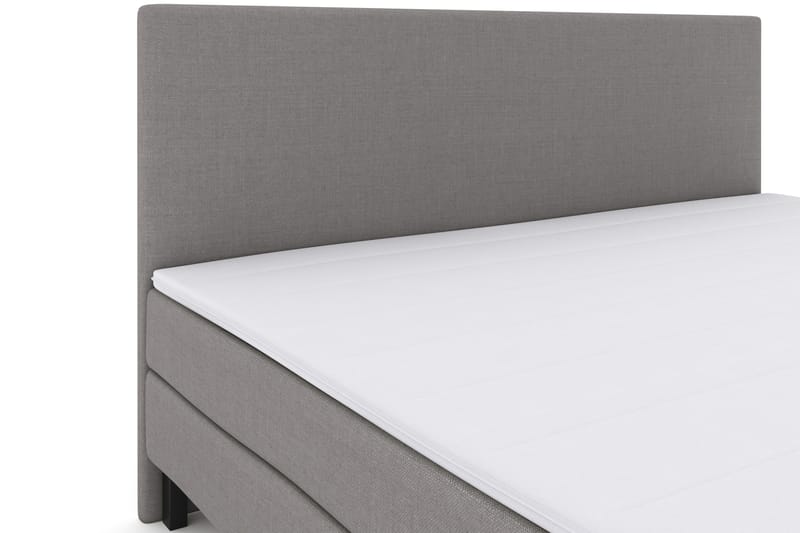 Select No 2 Komplett Sengepakke 210x210 - Lysegrå/Svarta Ben - Møbler - Senger - Komplett sengepakke