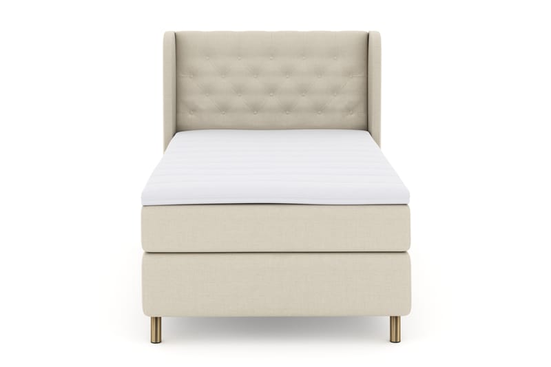 Select No 3 Komplett Sengepakke 120x200 Fast - Beige/Kobberben - Møbler - Senger - Komplett sengepakke