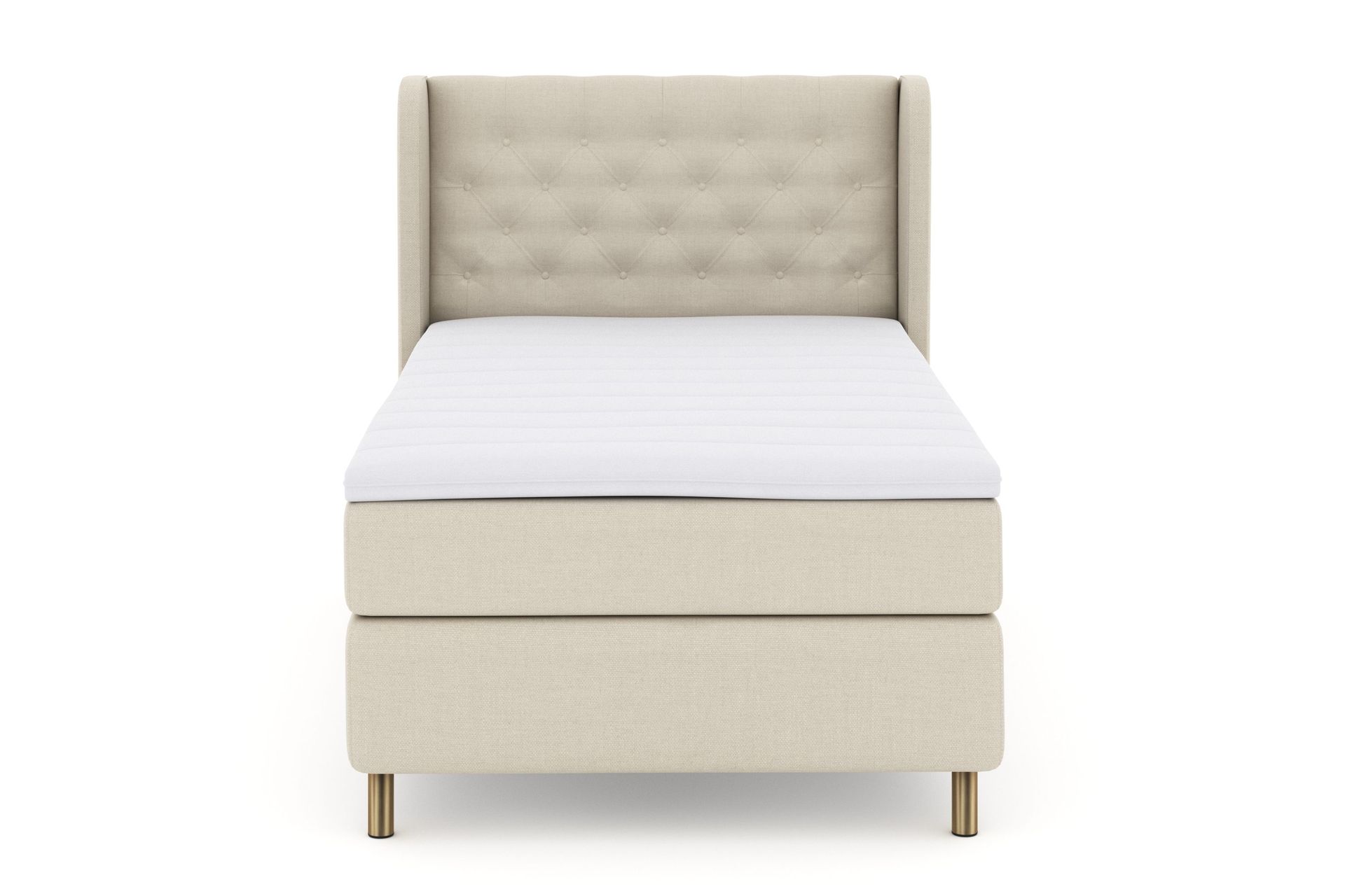 Select No 3 Komplett Sengepakke 120x200 Fast - Beige/Kobberben
