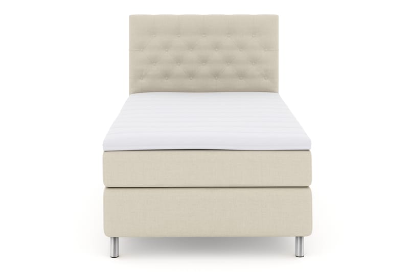 Select No 3 Komplett Sengepakke 120x200 Fast - Beige/Metallben - Møbler - Senger - Komplett sengepakke