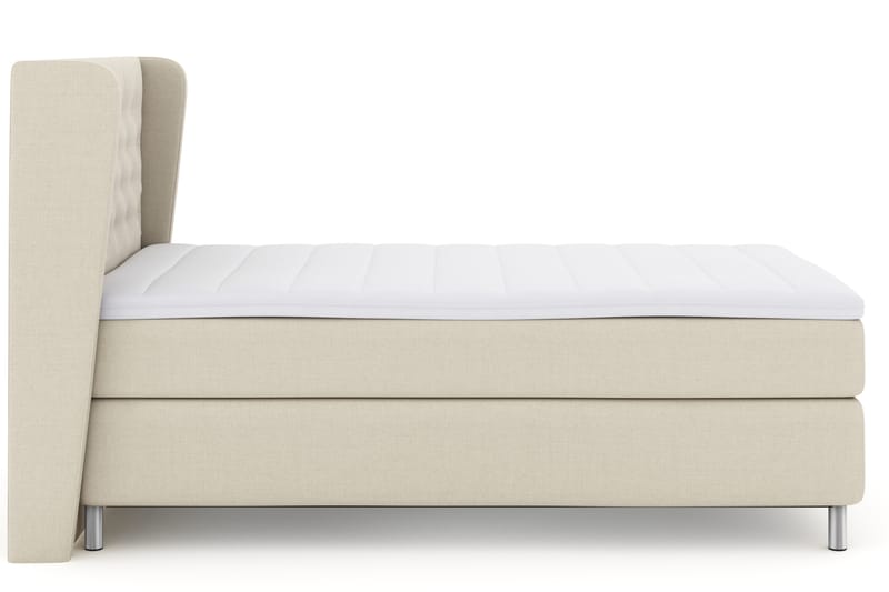 Select No 3 Komplett Sengepakke 120x200 Fast - Beige/Metallben - Møbler - Senger - Komplett sengepakke