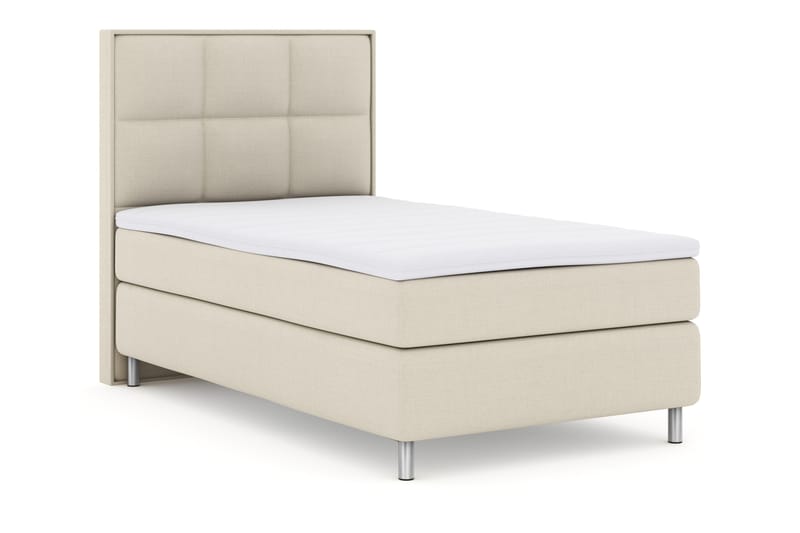 Select No 3 Komplett Sengepakke 120x200 Fast - Beige/Metallben - Komplett sengepakke - Kontinentalsenger