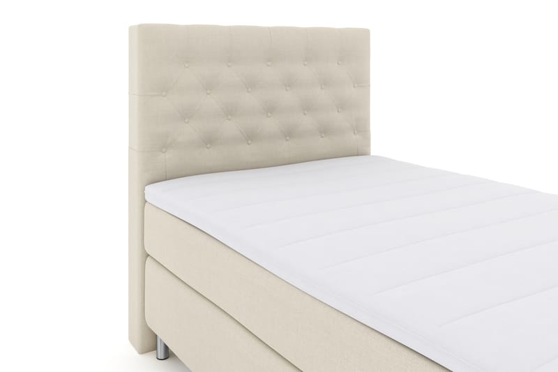 Select No 3 Komplett Sengepakke 120x200 Fast - Beige/Metallben - Møbler - Senger - Komplett sengepakke
