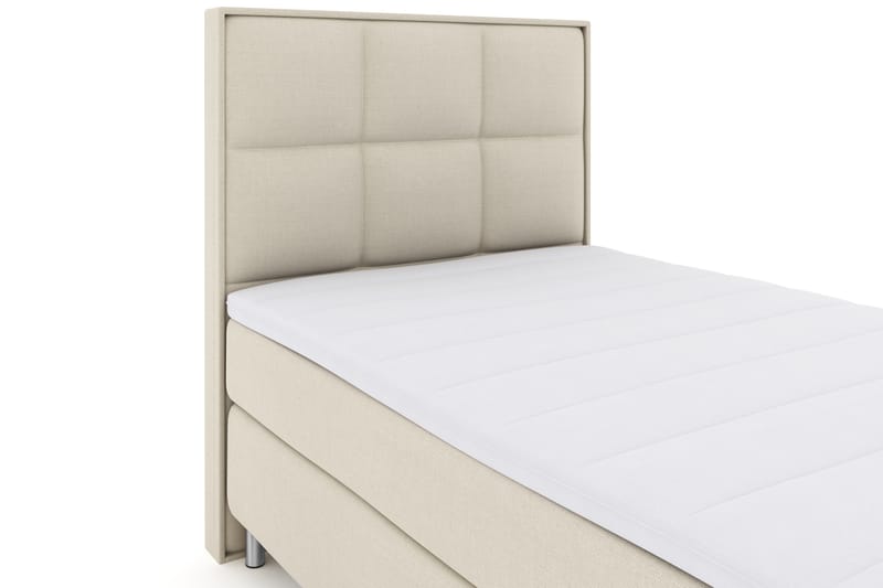 Select No 3 Komplett Sengepakke 120x200 Fast - Beige/Metallben - Komplett sengepakke - Kontinentalsenger