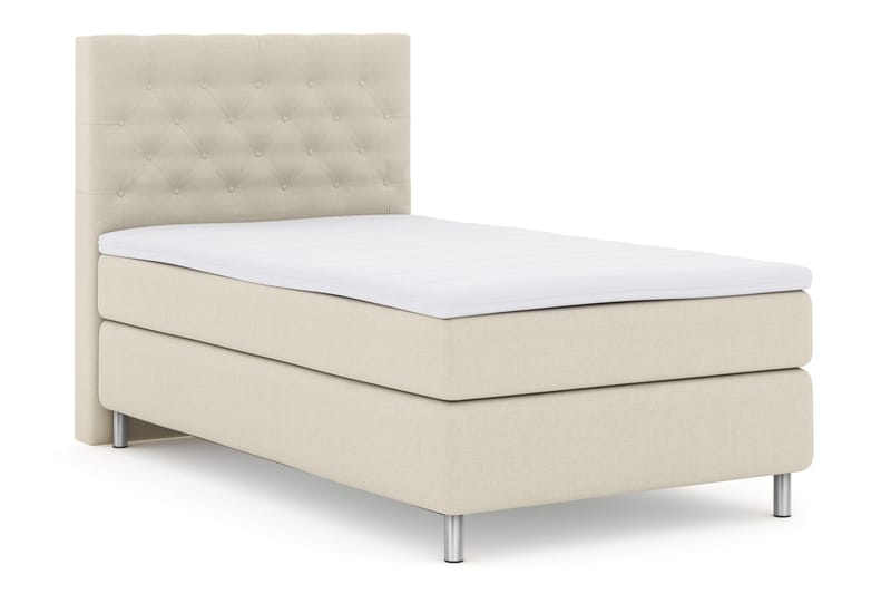 Select No 3 Komplett Sengepakke 120x200 Fast - Beige/Metallben - Møbler - Senger - Kontinentalsenger
