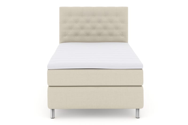 Select No 3 Komplett Sengepakke 120x200 Fast - Beige/Metallben - Møbler - Senger - Kontinentalsenger