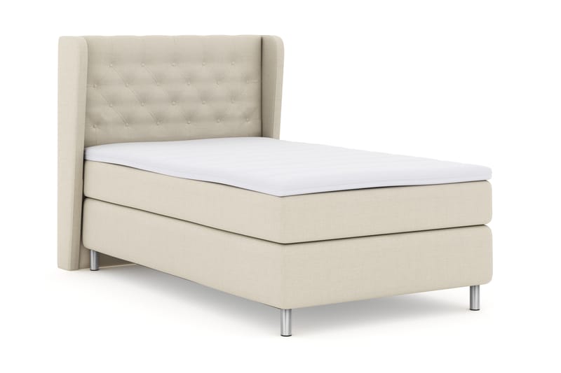 Select No 3 Komplett Sengepakke 120x200 Fast - Beige/Metallben - Møbler - Senger - Komplett sengepakke