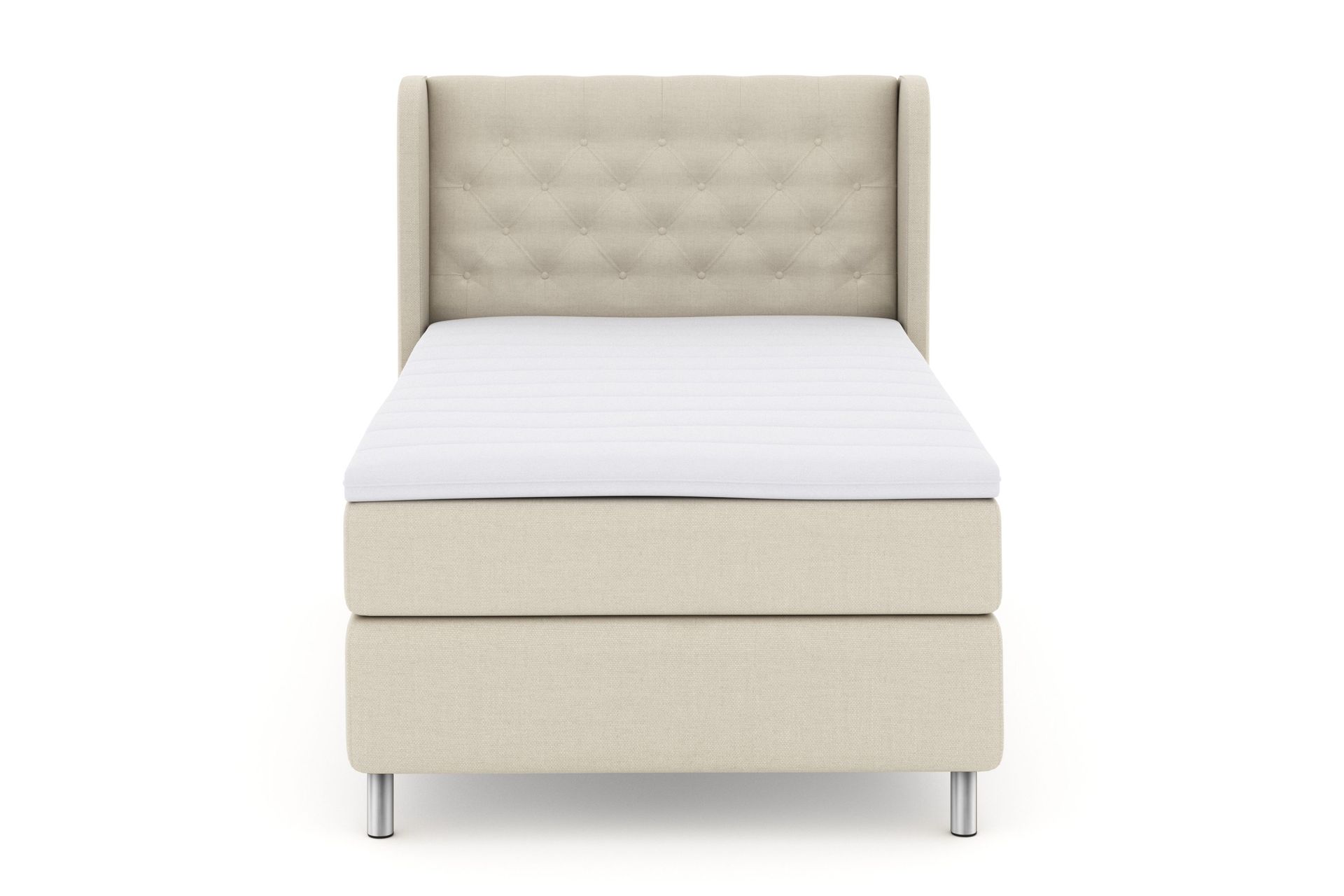 Select No 3 Komplett Sengepakke 120x200 Fast - Beige/Metallben