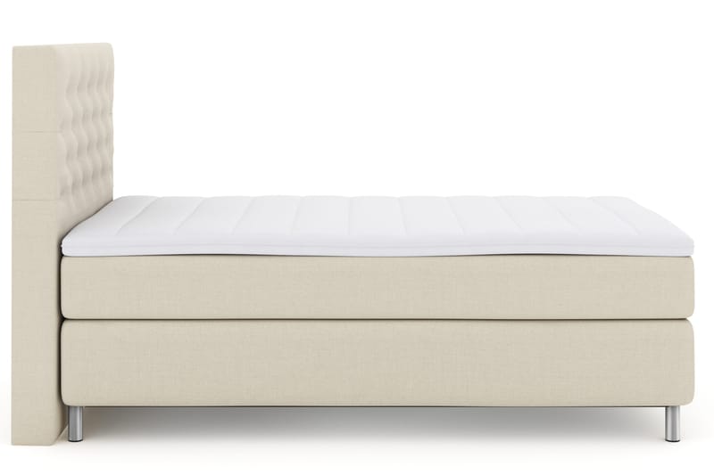 Select No 3 Komplett Sengepakke 120x200 Fast - Beige/Metallben - Møbler - Senger - Kontinentalsenger