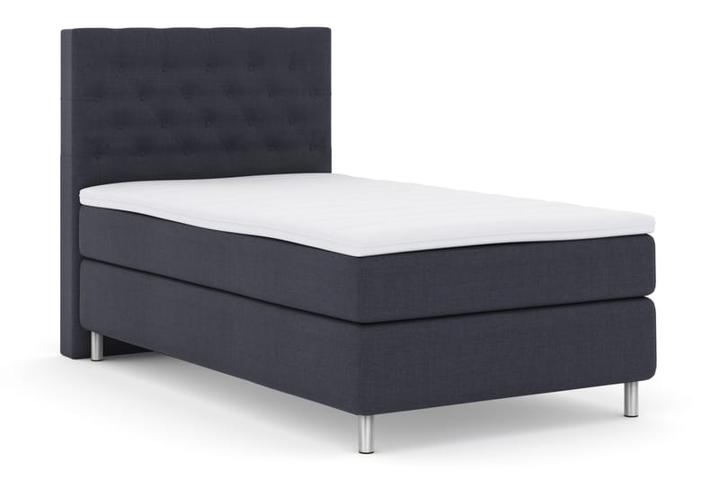 Select No 3 Komplett Sengepakke 120x200 Fast - Blå/Metallben - Møbler - Senger - Komplett sengepakke