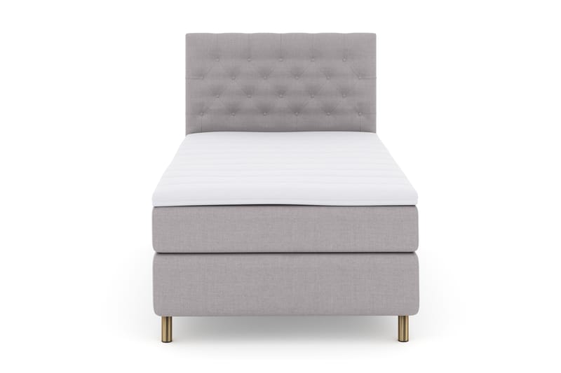 Select No 3 Komplett Sengepakke 120x200 Fast - Lysegrå/Kobberben - Møbler - Senger - Komplett sengepakke