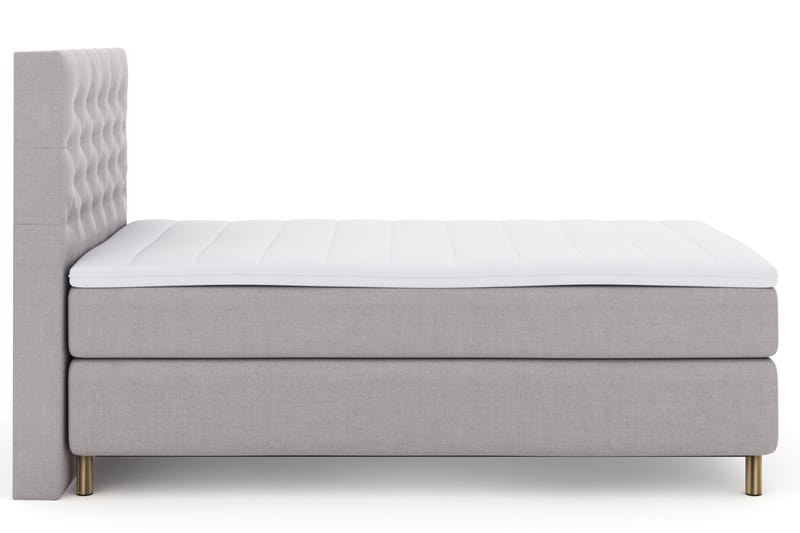 Select No 3 Komplett Sengepakke 120x200 Fast - Lysegrå/Kobberben - Møbler - Senger - Komplett sengepakke