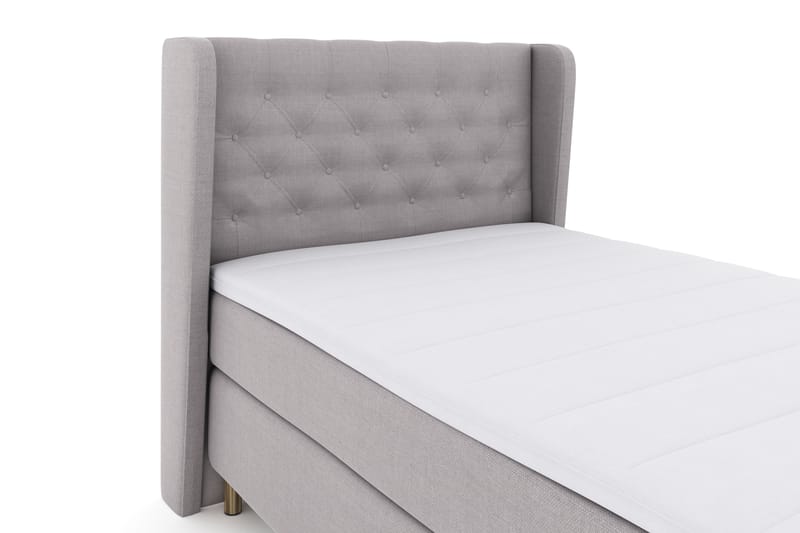 Select No 3 Komplett Sengepakke 120x200 Fast - Lysegrå/Kobberben - Møbler - Senger - Komplett sengepakke