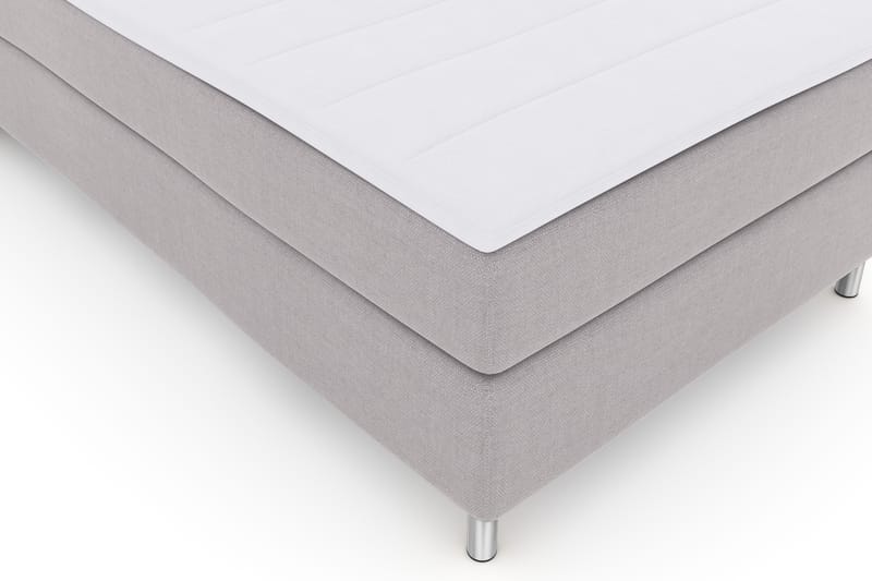 Select No 3 Komplett Sengepakke 120x200 Fast - Lysegrå/Metallben - Møbler - Senger - Komplett sengepakke