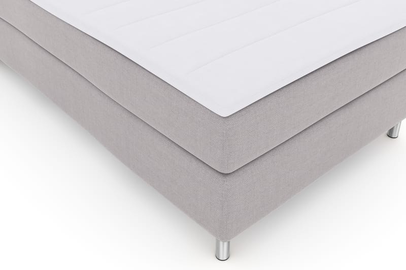 Select No 3 Komplett Sengepakke 120x200 Fast - Lysegrå/Metallben - Møbler - Senger - Komplett sengepakke