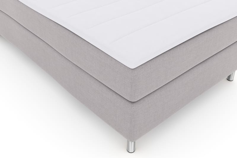 Select No 3 Komplett Sengepakke 120x200 Fast - Lysegrå/Metallben - Møbler - Senger - Komplett sengepakke