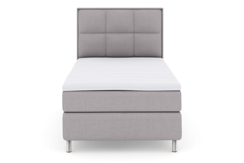 Select No 3 Komplett Sengepakke 120x200 Fast - Lysegrå/Metallben - Møbler - Senger - Komplett sengepakke
