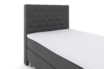 Select No 3 Komplett Sengepakke 120x200 Fast - Mørkegrå/Metallben - Møbler - Senger - Komplett sengepakke
