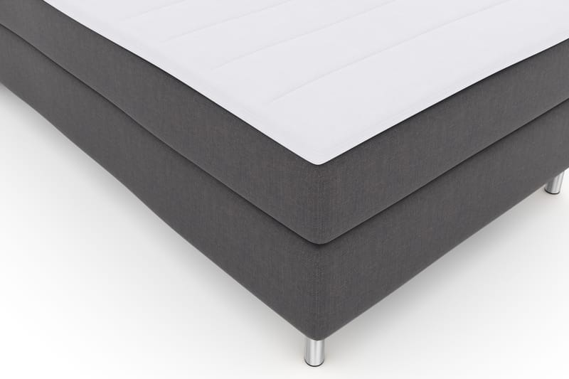 Select No 3 Komplett Sengepakke 120x200 Fast - Mørkegrå/Metallben - Møbler - Senger - Komplett sengepakke